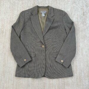 Vintage Bill Burns Signature Cotton Linen Blazer Jacket 8